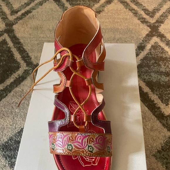 Hand Painted Sandals - Picture 2 of 6